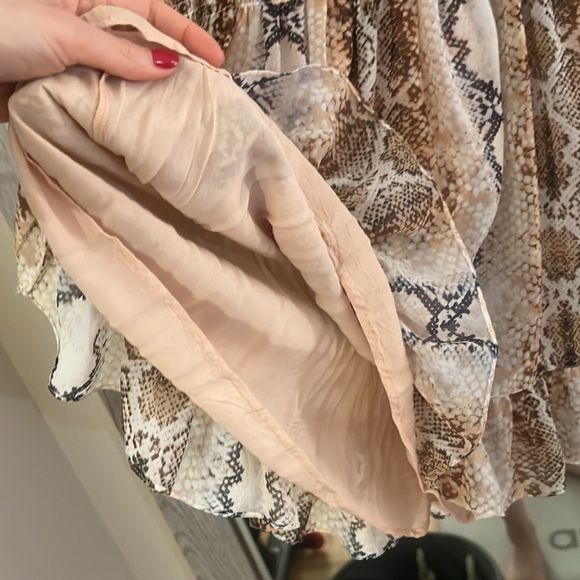 Maje Sz 1 3/4 sleeve snakeskin print dress - Picture 12 of 16